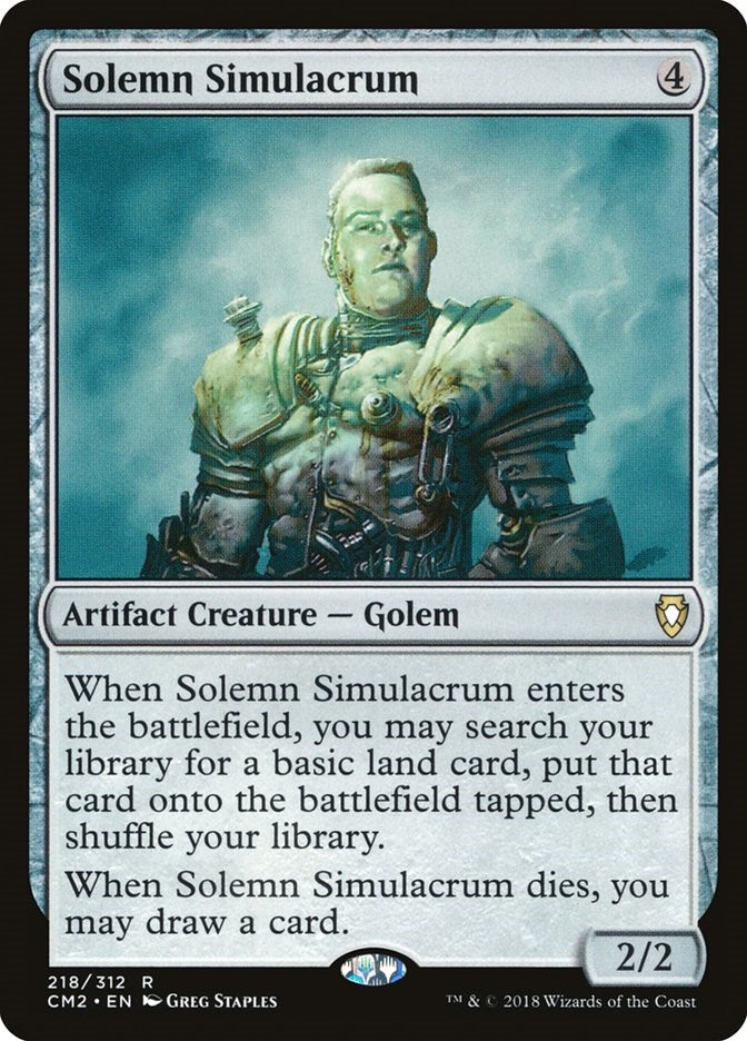 Solemn Simulacrum (218) (218) [CM2] - MTG Single