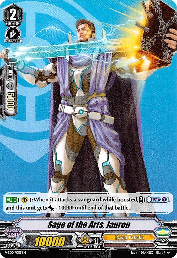 Sage of the Arts Jauron (1005) [V-SD01] - Cardfight Vanguard Single