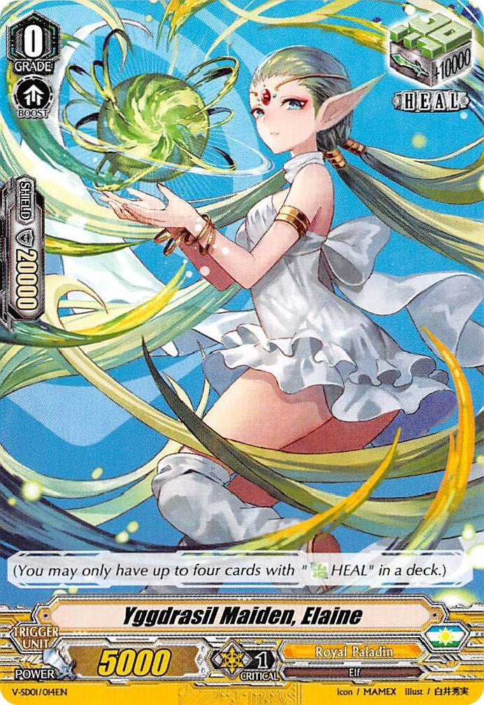 Yggdrasil Maiden Elaine (1014) [V-SD01] - Cardfight Vanguard Single