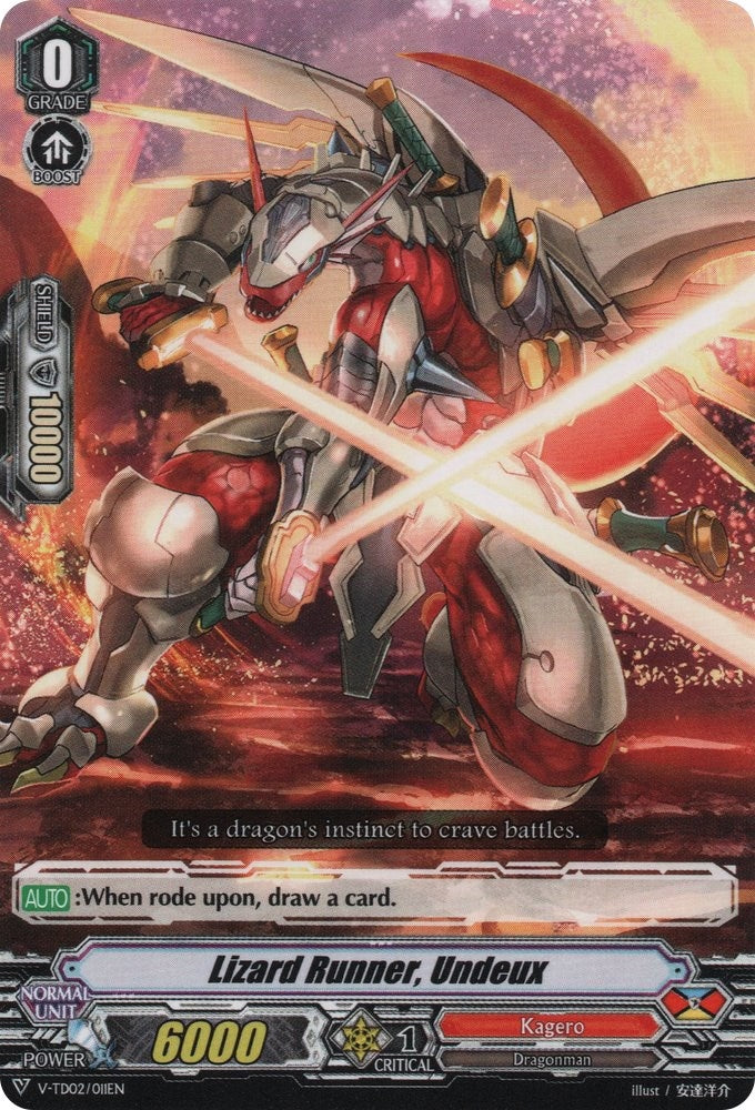 Lizard Runner Undeux (2011) [V-TD02] - Cardfight Vanguard Single