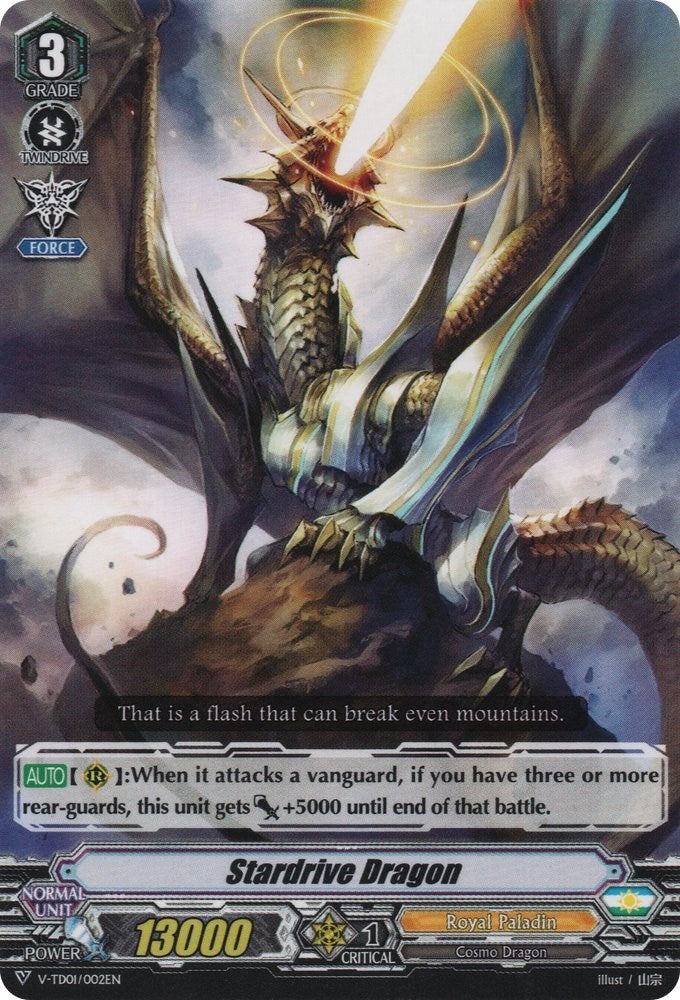 Stardrive Dragon (1002) [V-TD01] - Cardfight Vanguard Single
