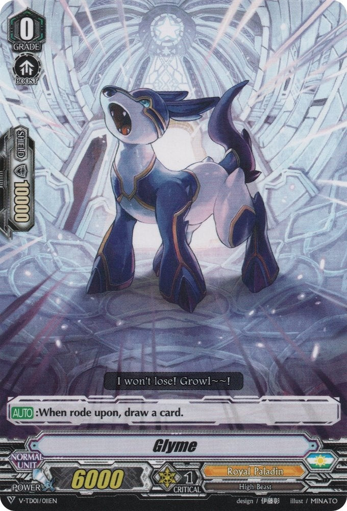 Glyme (1011) [V-TD01] - Cardfight Vanguard Single