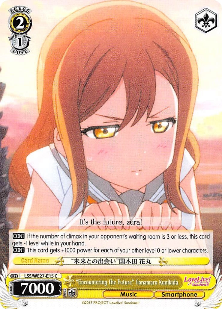 ’Encountering the Future’ Hanamaru Kunikida (2715) [LSS/WE27] - Weiss Schwarz Single