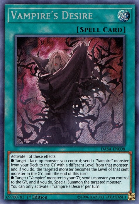 Vampire’s Desire (8) (DASA) - YuGiOh Single