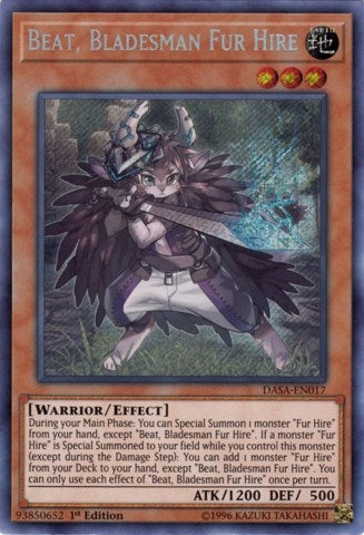 Beat Bladesman Fur Hire (17) (DASA) - YuGiOh Single