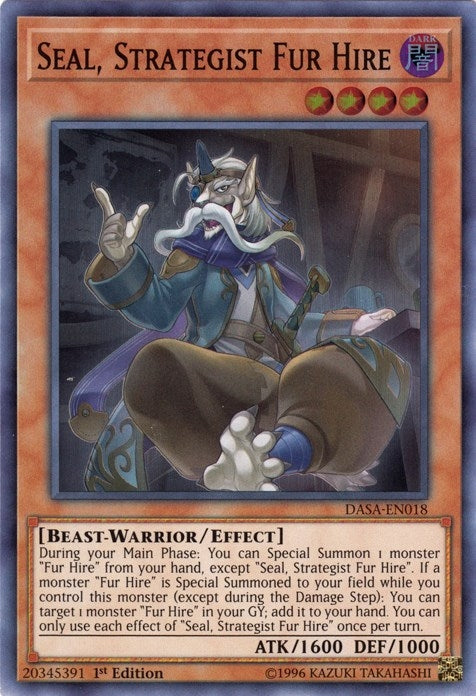 Seal Strategist Fur Hire (18) (DASA) - YuGiOh Single