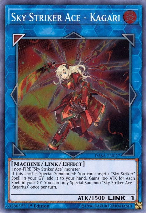Sky Striker Ace - Kagari (27) (DASA) - YuGiOh Single