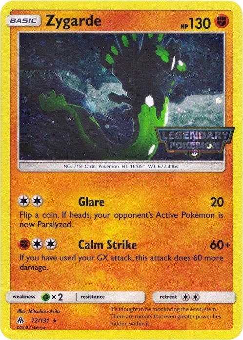 Image for Zygarde - 72/131 (Cosmos Holo) (072/131) (Miscellaneous Cards & Products) - Pokemon