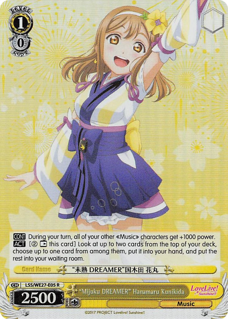 ’Mijuku DREAMER’ Hanamaru Kunikida (Parallel Foil) (2705) [LSS/WE27] - Weiss Schwarz Single