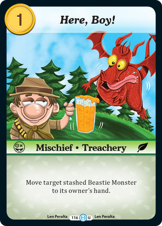 Here Boy! (116) [DOB] - Munchkin CCG Single