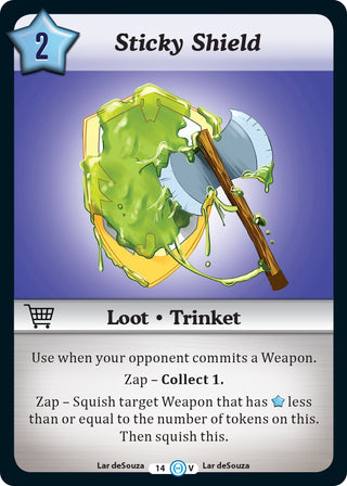 Sticky Shield (14) [DOB] - Munchkin CCG Single