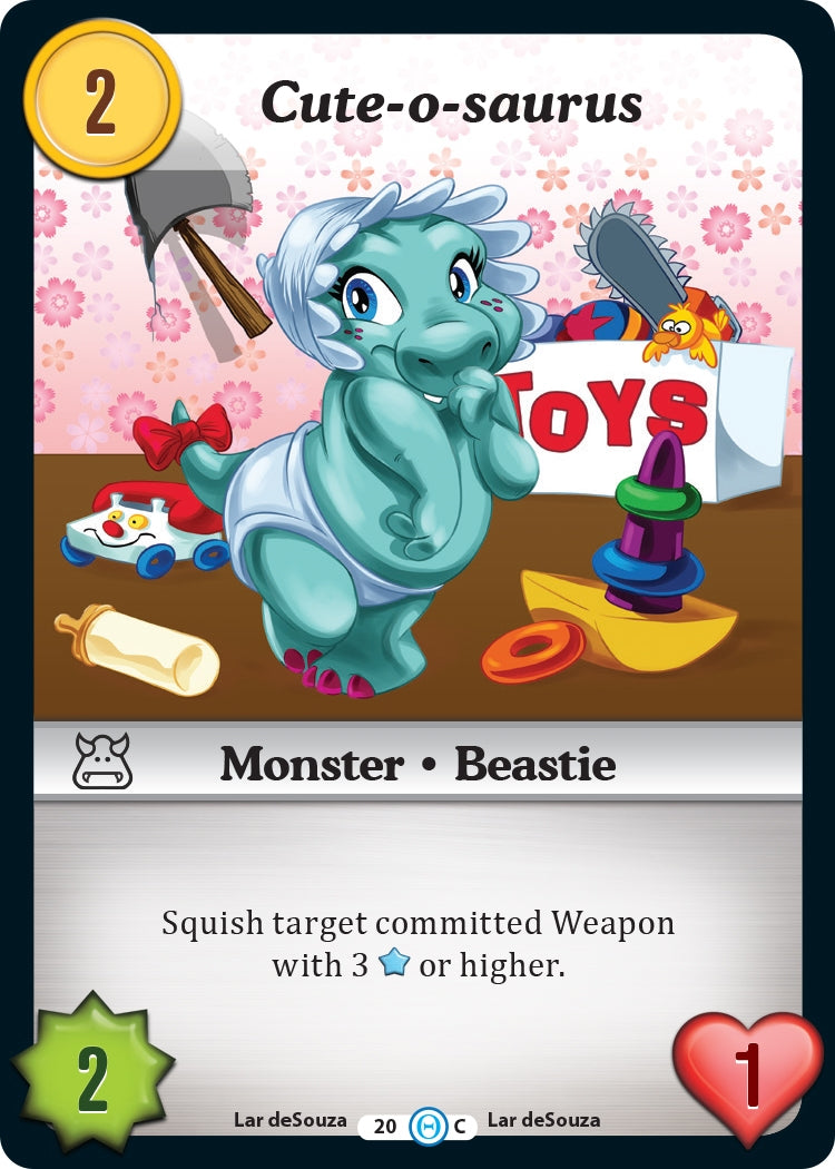 Cute-o-saurus (20) [DOB] - Munchkin CCG Single