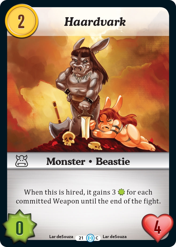Haardvark (21) [DOB] - Munchkin CCG Single