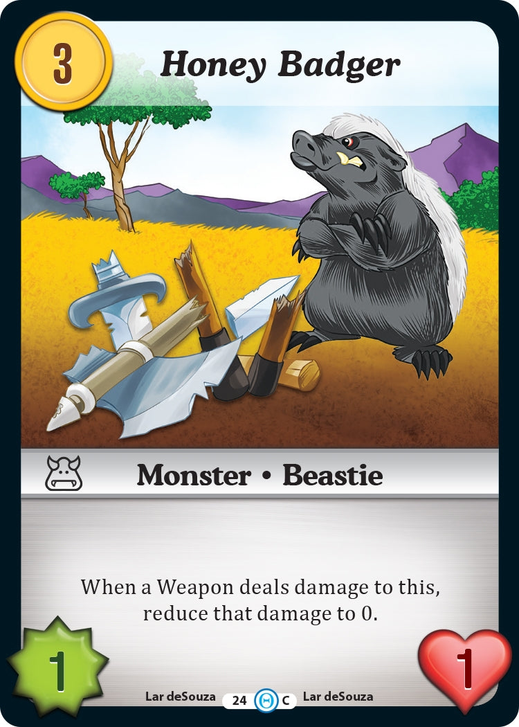 Honey Badger (24) [DOB] - Munchkin CCG Single