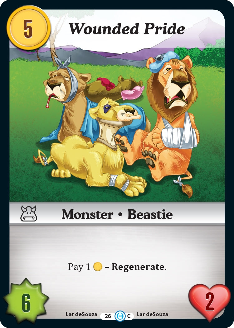 Wounded Pride (26) [DOB] - Munchkin CCG Single