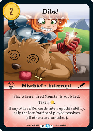 Dibs! (40) [DOB] - Munchkin CCG Single