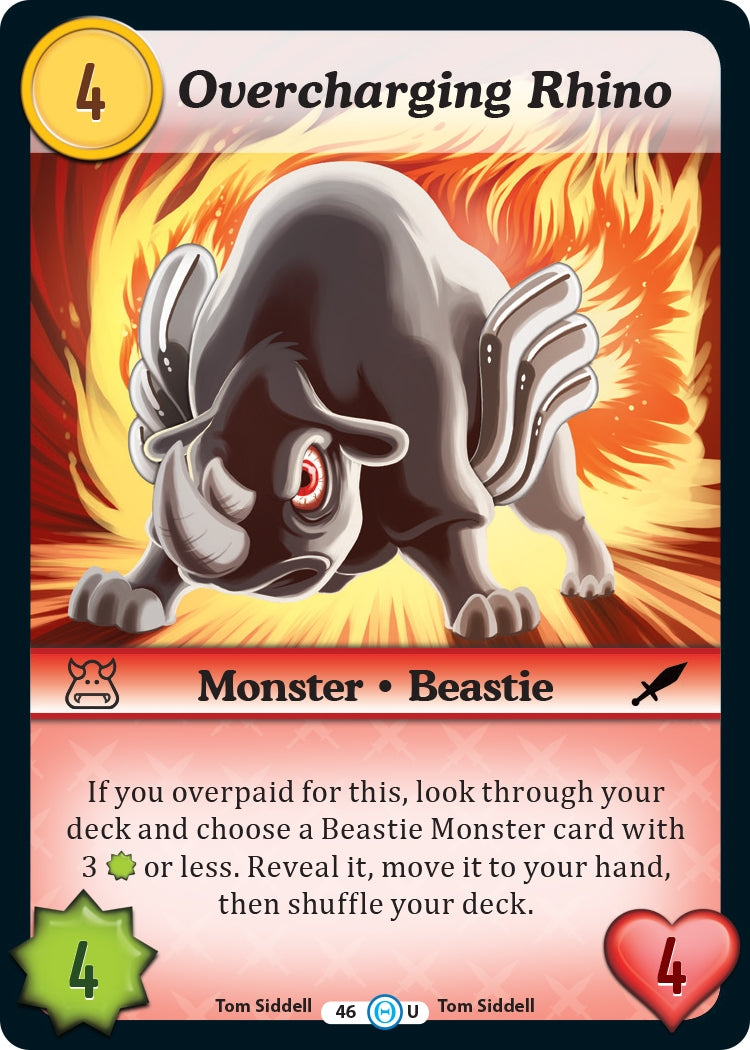 Overcharging Rhino (46) [DOB] - Munchkin CCG Single