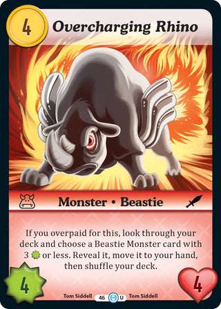 Overcharging Rhino (46) [DOB] - Munchkin CCG Single