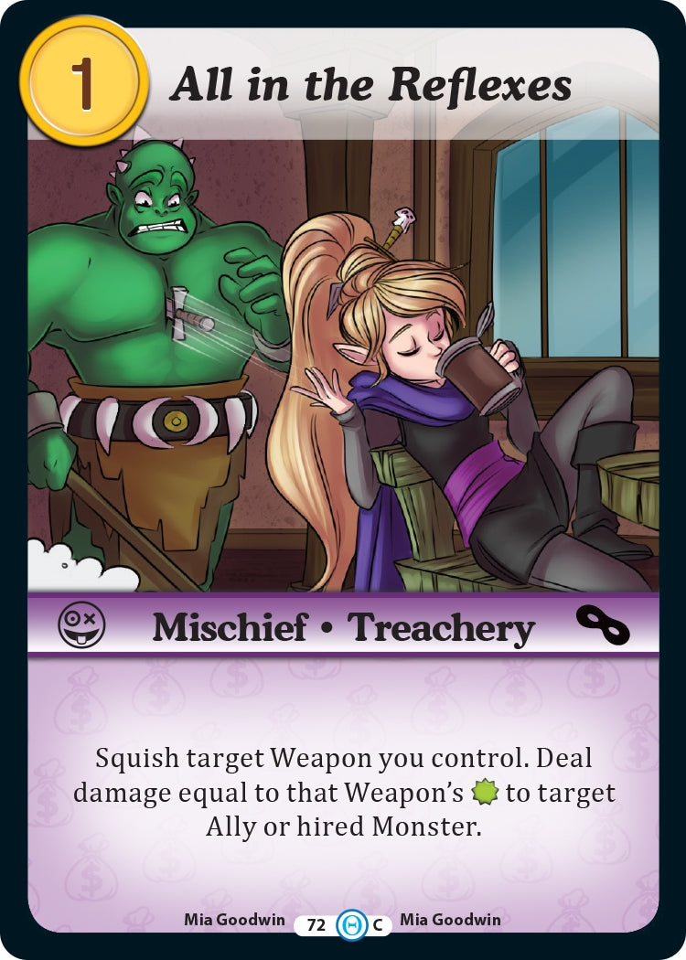 All in the Reflexes (72) [DOB] - Munchkin CCG Single