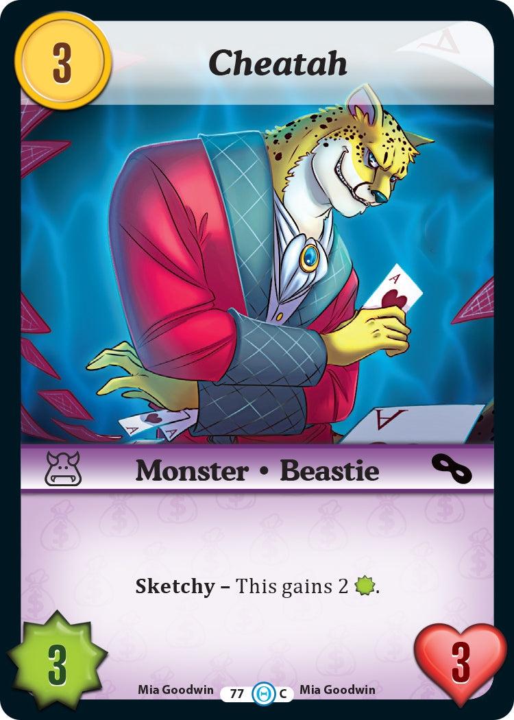 Cheatah (77) [DOB] - Munchkin CCG Single