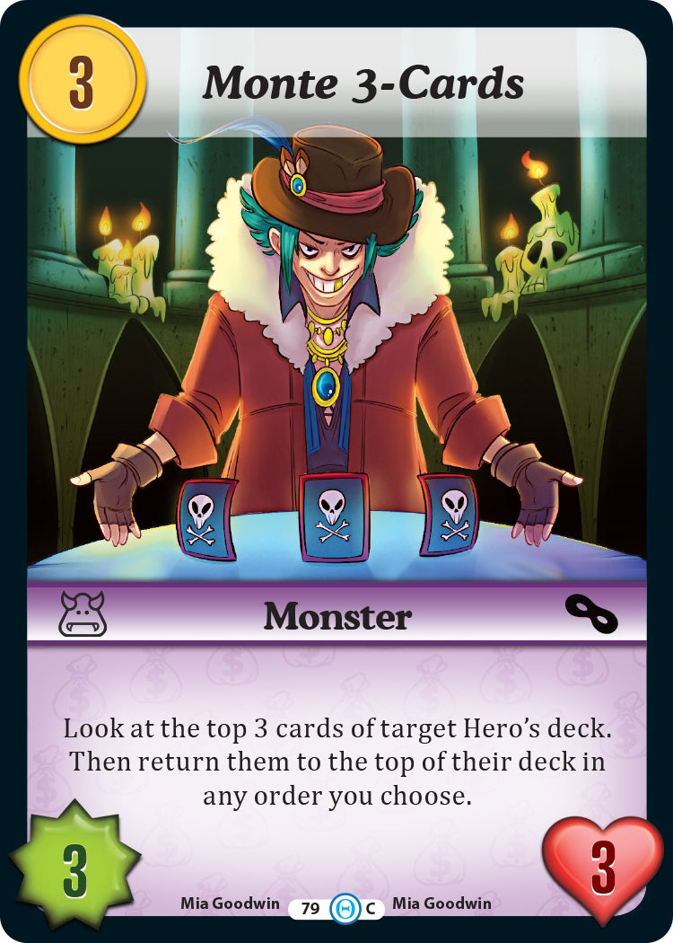 Monte 3-Cards (79) [DOB] - Munchkin CCG Single