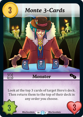 Monte 3-Cards (79) [DOB] - Munchkin CCG Single