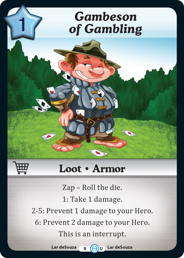 Gambeson of Gambling (9) [DOB] - Munchkin CCG Single