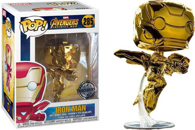 Avengers: Infinity War: Iron Man (Bobble-Head) (Metallic) (Australia Exclusive) (285) [POP!] - Funko Sealed