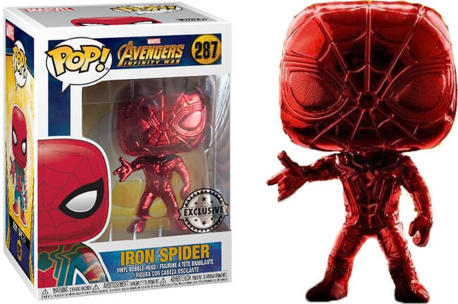 Avengers: Infinity War: Iron Spider (Bobble-Head) (Metallic) (Australia Exclusive) (287) [POP!] - Funko Sealed