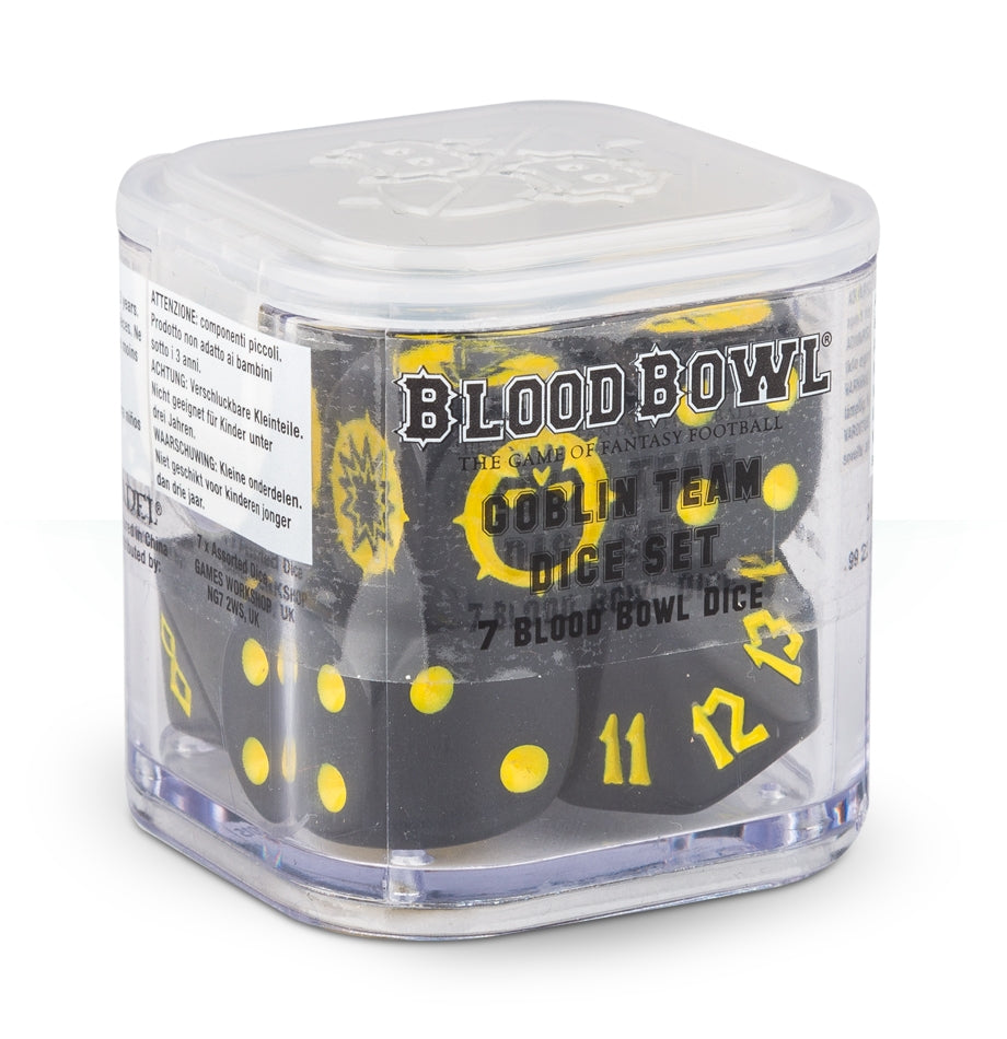 Blood Bowl: Goblin Team Dice Set (7-Pack) [ACCS] - Warhammer Game Accessories Sealed