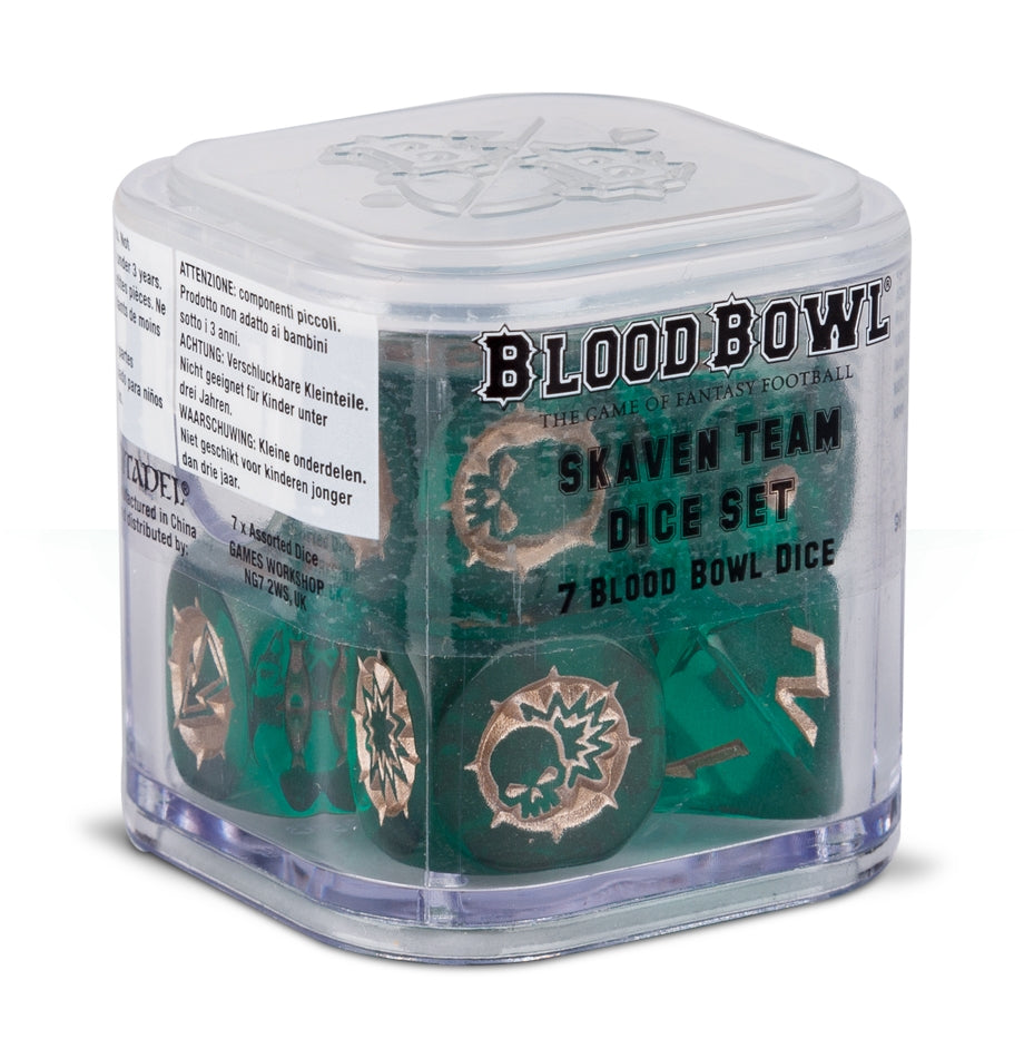 Blood Bowl: Skaven Team Dice Set (7-Pack) [ACCS] - Warhammer Game Accessories Sealed