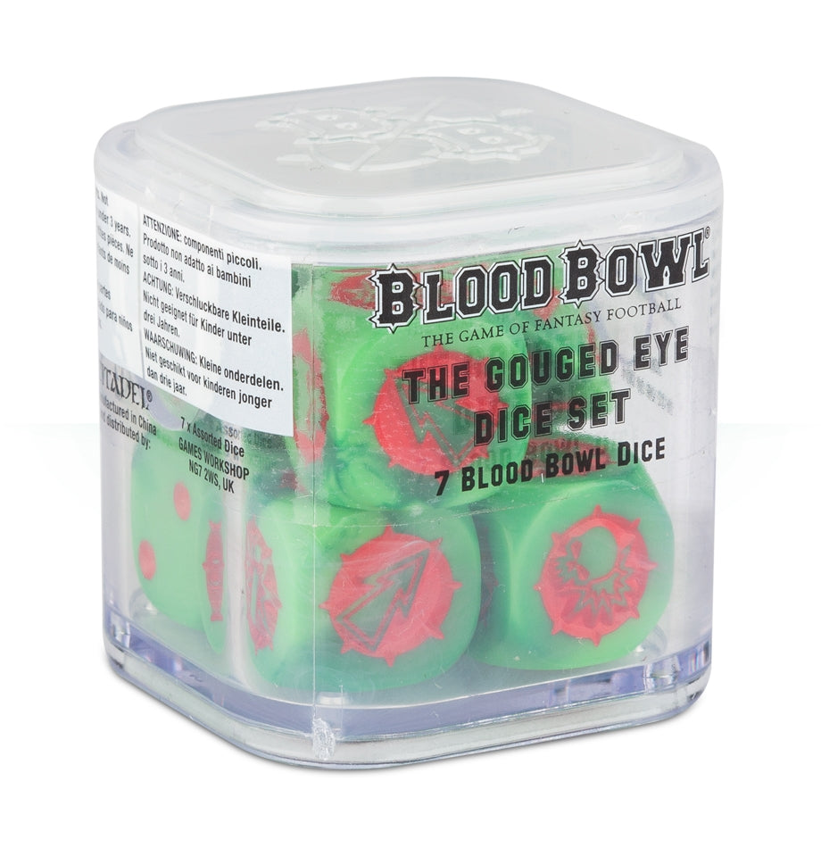 Blood Bowl: The Gouged Eye Dice Set (7-Pack) [ACCS] - Warhammer Game Accessories Sealed