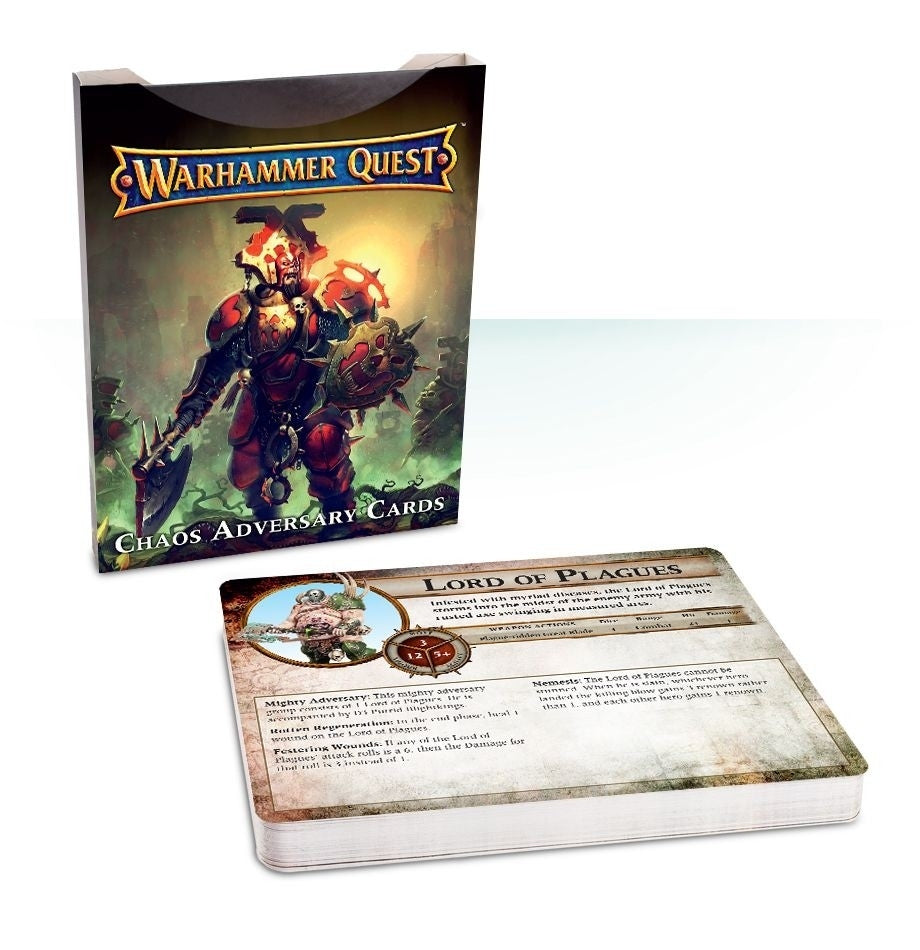Warhammer Quest: Chaos Adversary Cards [ACCS] - Warhammer Game Accessories Sealed