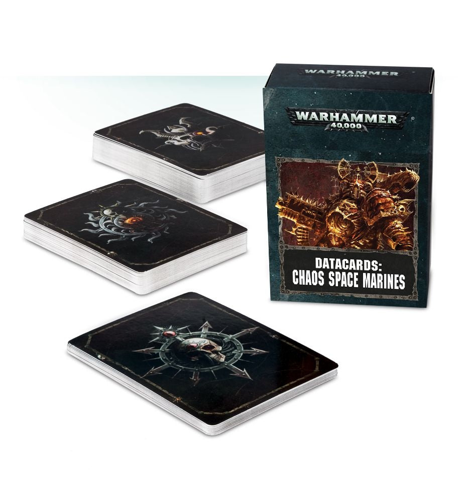 Warhammer: 40K - Datacards: Chaos Space Marines [ACCS] - Warhammer Game Accessories Sealed