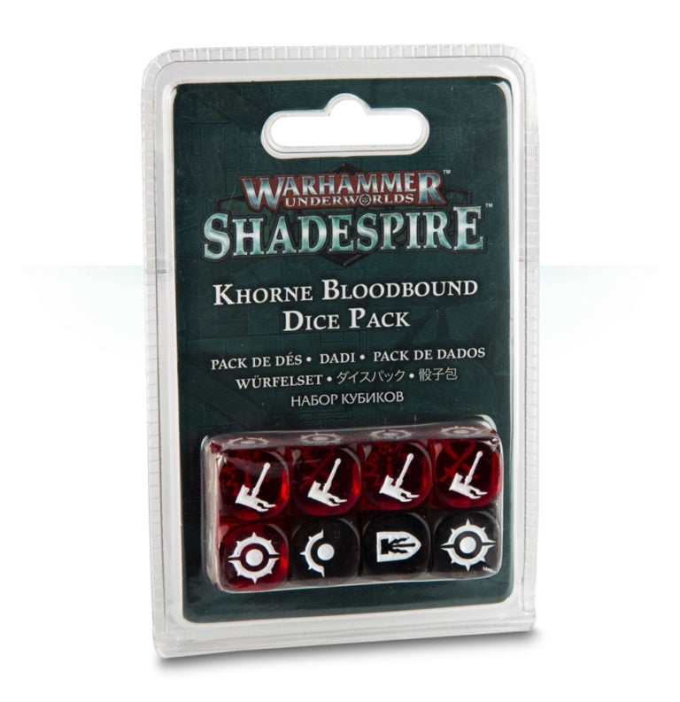 Warhammer: Underworlds - Khorne Bloodbound Dice (8-Pack) [ACCS] - Warhammer Game Accessories Sealed