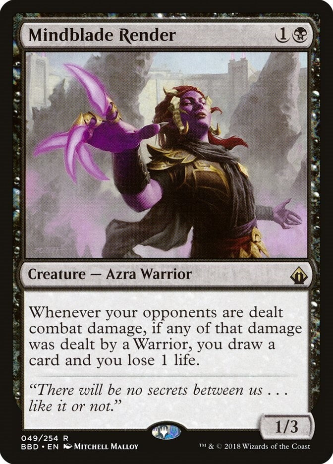 Mindblade Render (49) [BBD] - MTG Single