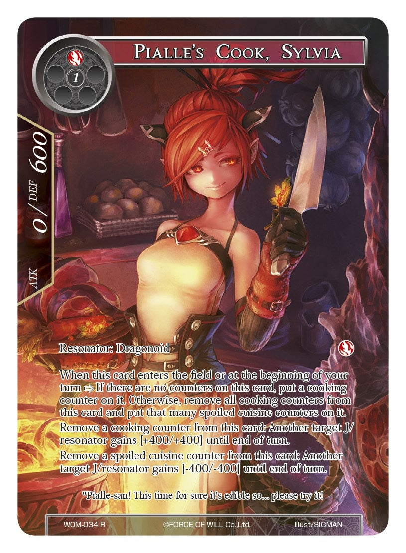 Pialle’s Cook Sylvia (Full Art) (34) [WOM] - Force of Will Single