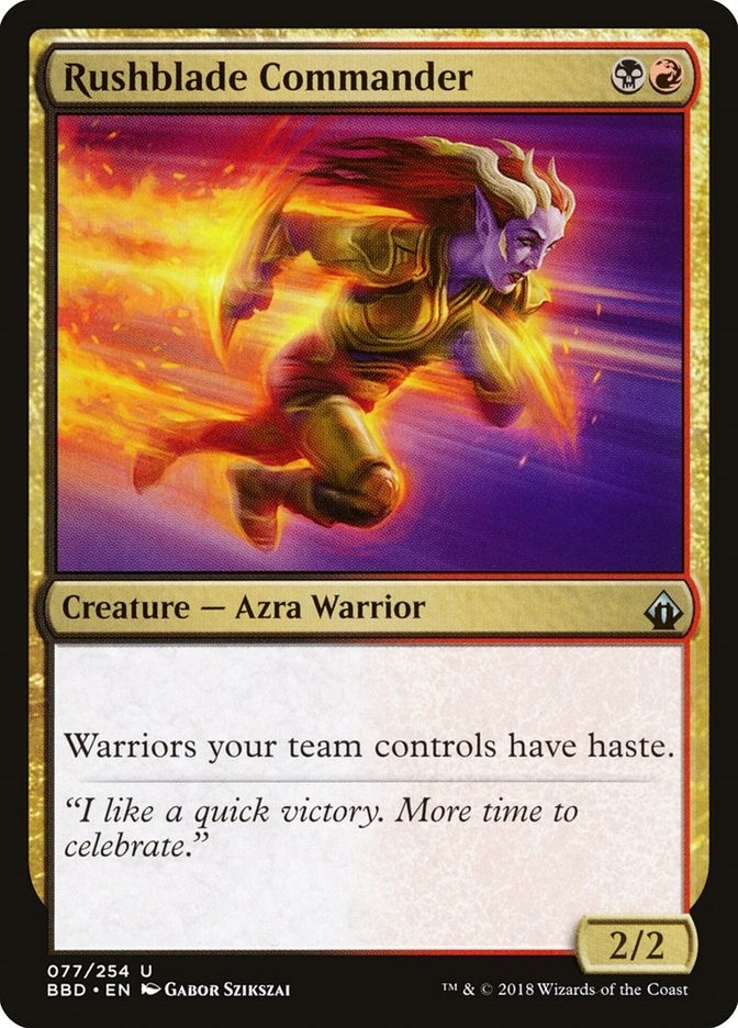Rushblade Commander (77) [BBD] - MTG Single