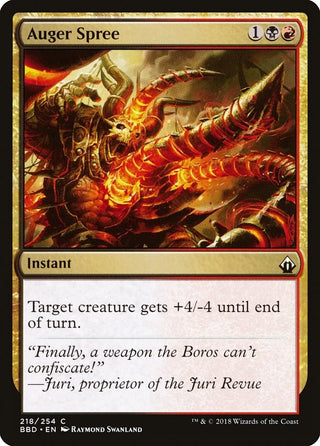 Auger Spree (218) [BBD] - MTG Single