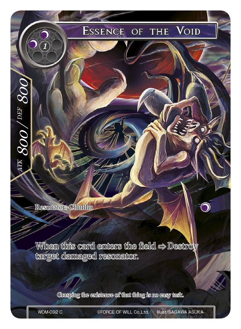 Essence of the Void (Full Art) (92) [WOM] - Force of Will Single