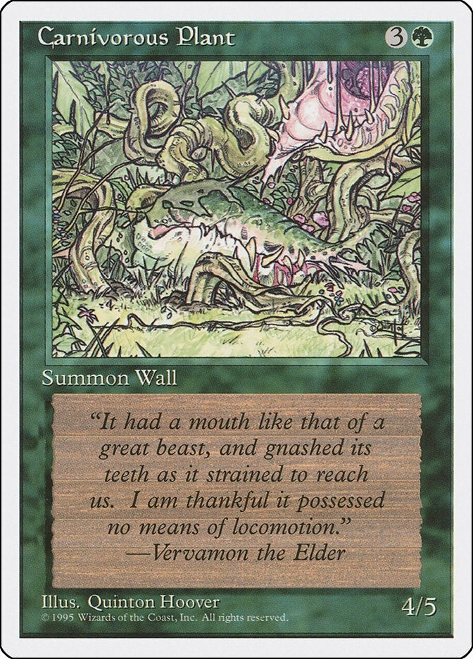 Carnivorous Plant [4ED] - MTG Single