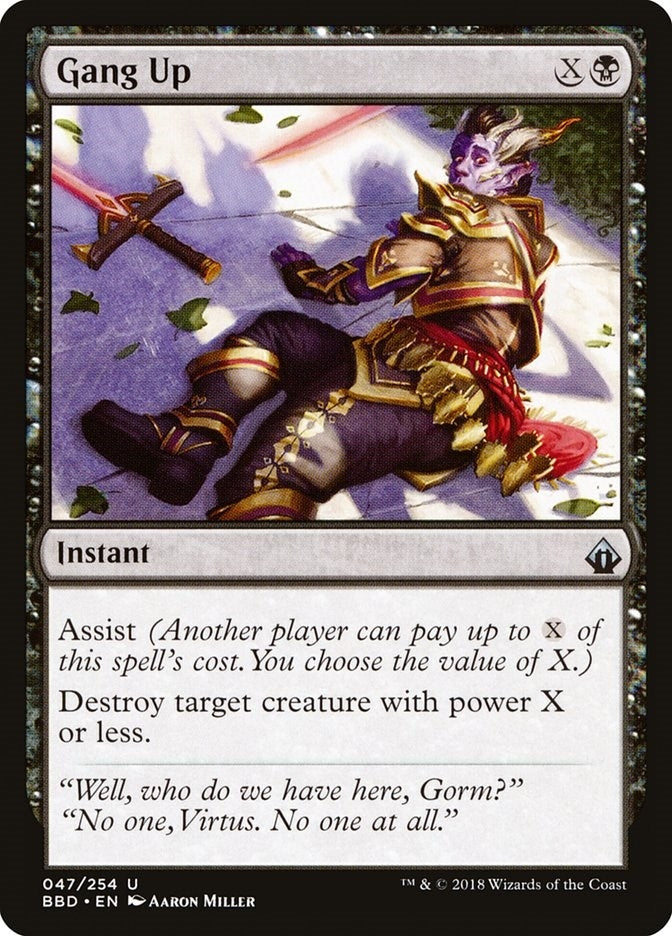 Gang Up (47) [BBD] - MTG Single