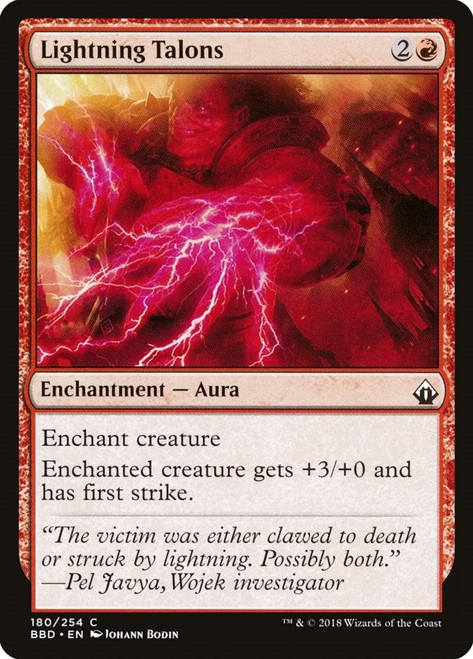 Lightning Talons (180) [BBD] - MTG Single