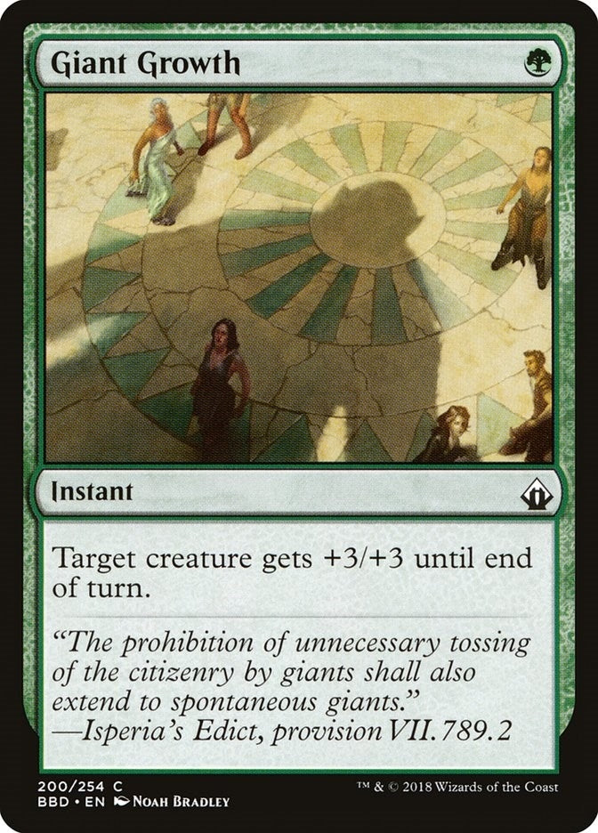 Giant Growth (200) [BBD] - MTG Single