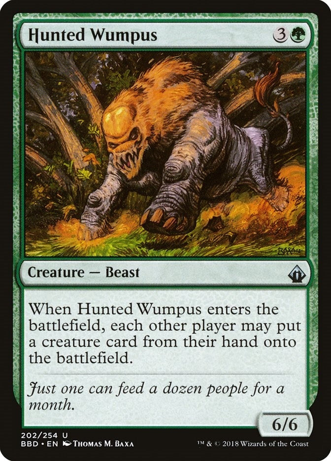 Hunted Wumpus (202) [BBD] - MTG Single