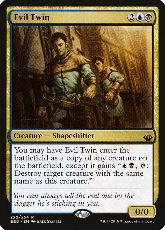 Evil Twin (222) [BBD] - MTG Single
