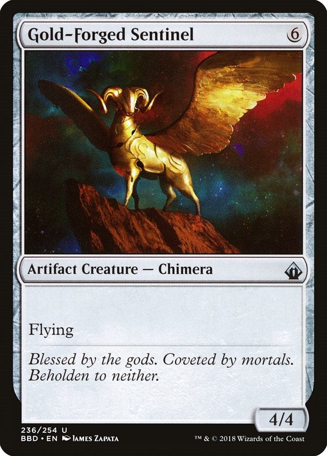 Gold-Forged Sentinel (236) [BBD] - MTG Single