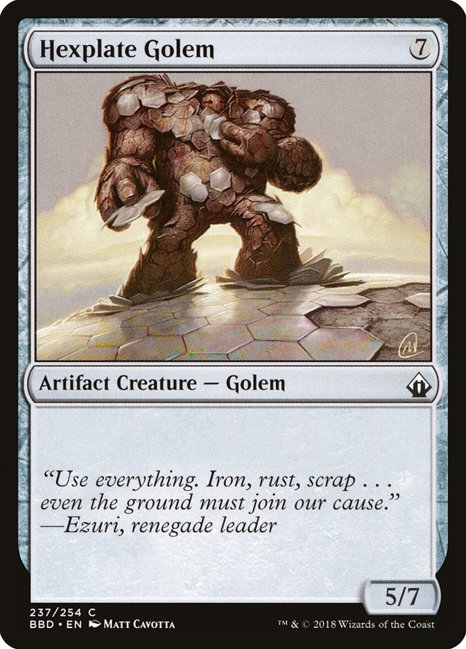 Hexplate Golem (237) [BBD] - MTG Single