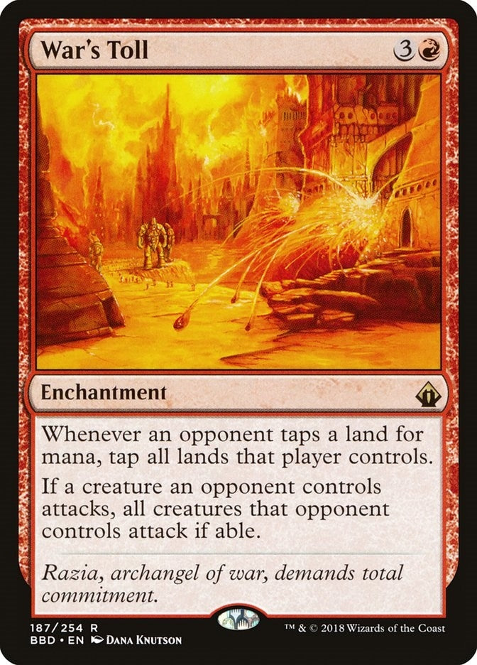 War’s Toll (187) [BBD] - MTG Single