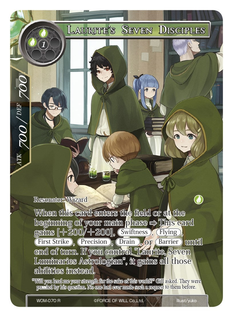 Laurite’s Seven Disciples (Full Art) (70) [WOM] - Force of Will Single